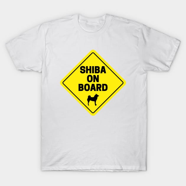 Shiba Inu On Board feat. Lilly the Shiba Inu T-Shirt by shibalilly